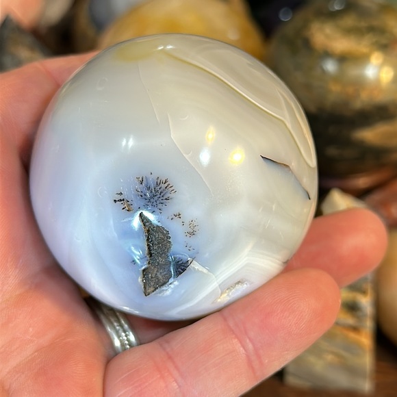 🔥SALE🔥 Agate Crystal Sphere With Druzy! - Picture 3 of 7